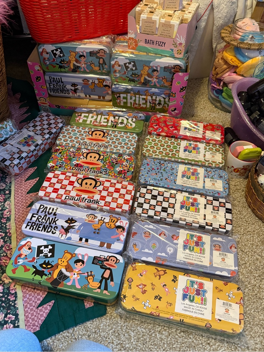 Paul Frank BIG Tin Pencil Case!!!!! So Y2K 90’s era!! OMG monkey 🐵